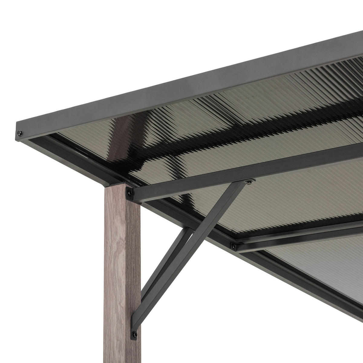 PERGOLA 282/227/252 cm Aluminium, Stahl  - Anthrazit/Grau, Basics, Metall (282/227/252cm) - Modante