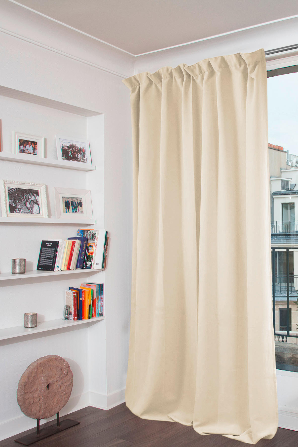 VERDUNKELUNGSVORHANG - Beige, Basics, Textil (135/250cm)