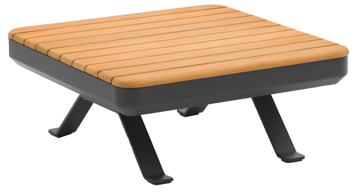 GARTENTISCHPLATTE 80/80/1,8 cm  - Teakfarben, Design, Holz (80/80/1,8cm) - Zebra 