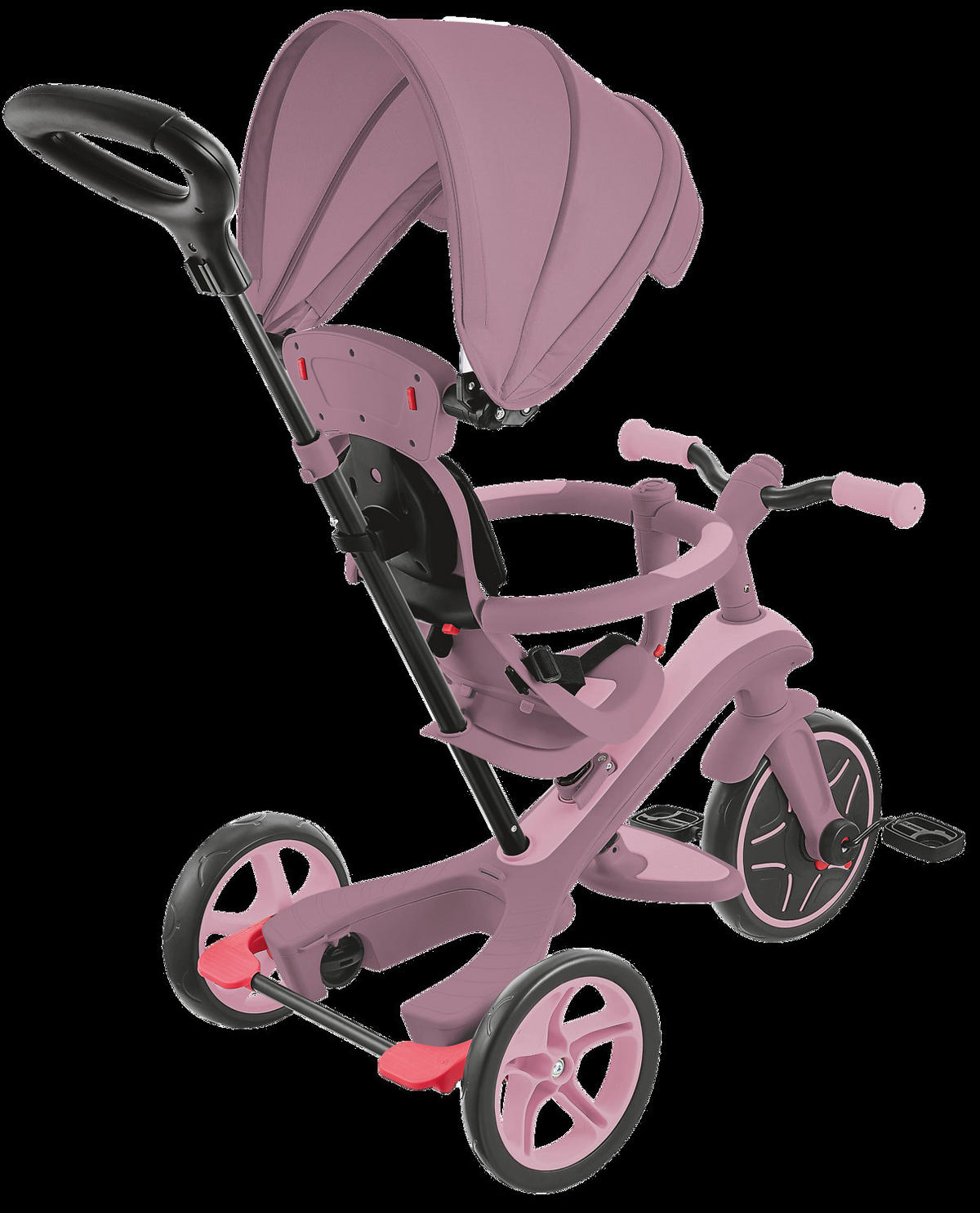 DREIRAD EXPLORER TRIKE 4in1 ECO  - Beere, Basics, Kunststoff (95kg) - GLOBBER