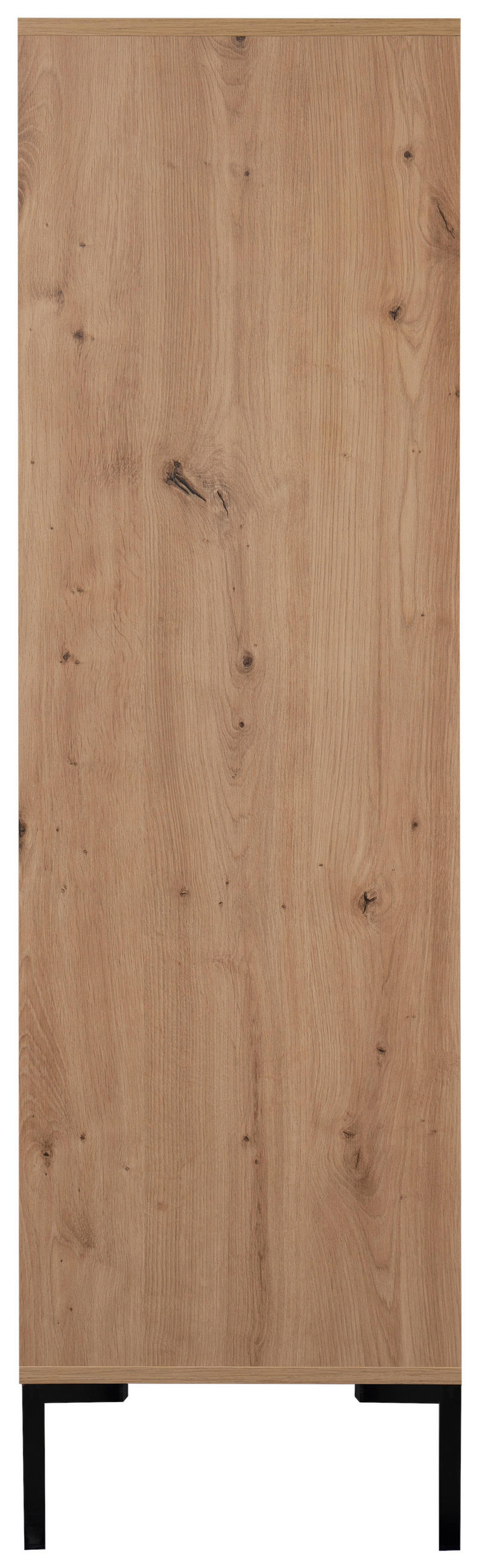 HIGHBOARD  in 81/139/40 cm  - Schwarz/Eiche Artisan, Design, Holzwerkstoff/Metall (81/139/40cm) - MID.YOU
