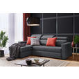 ECKSOFA in Webstoff Anthrazit  - Anthrazit/Schwarz, Design, Kunststoff/Textil (179/240cm) - Carryhome