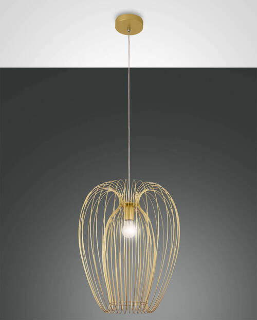 PENDELLEUCHTE Camp 40/200 cm   - Design, Metall (40/200cm) - Fabas Luce