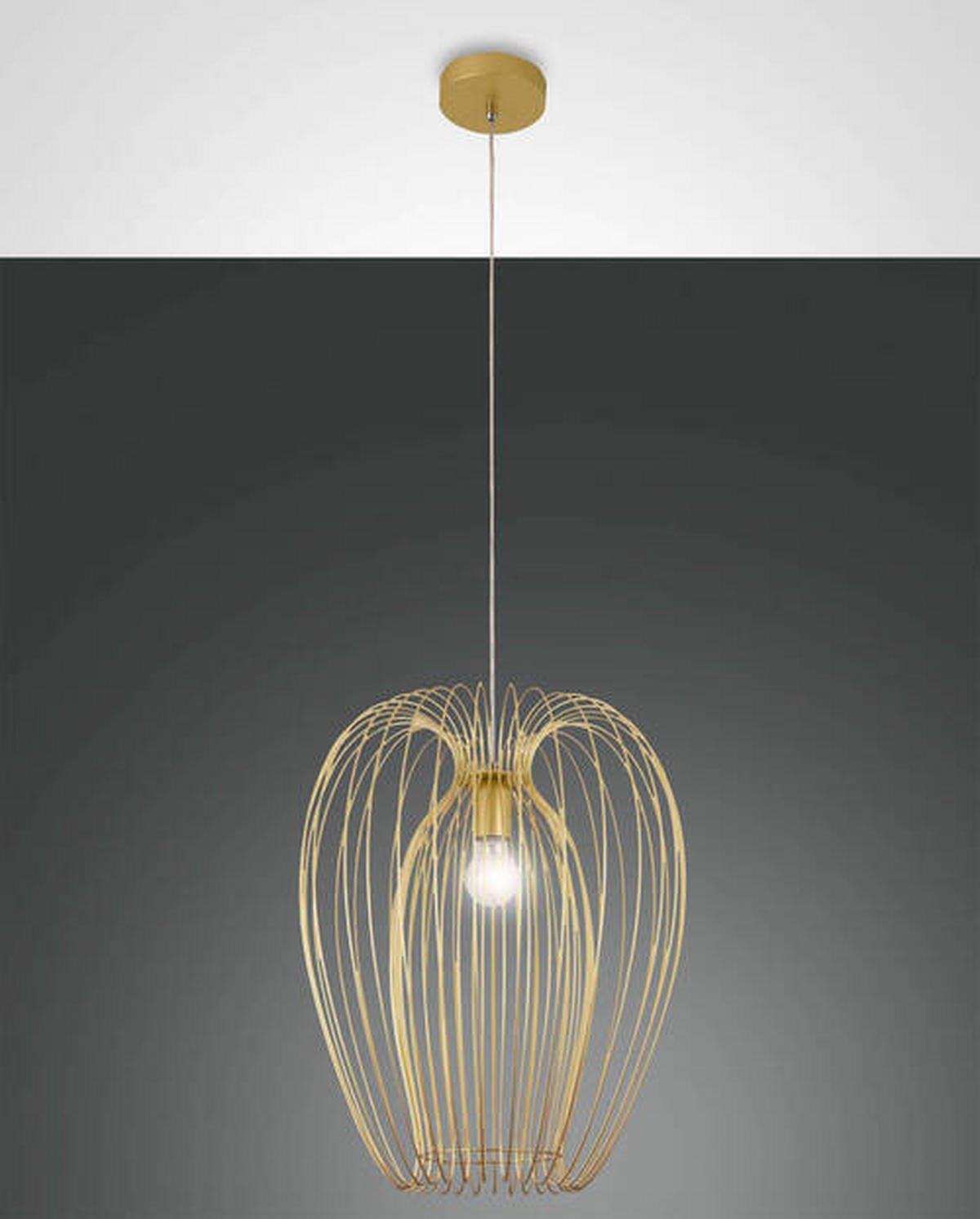 PENDELLEUCHTE Camp 40/200 cm   - Design, Metall (40/200cm) - Fabas Luce