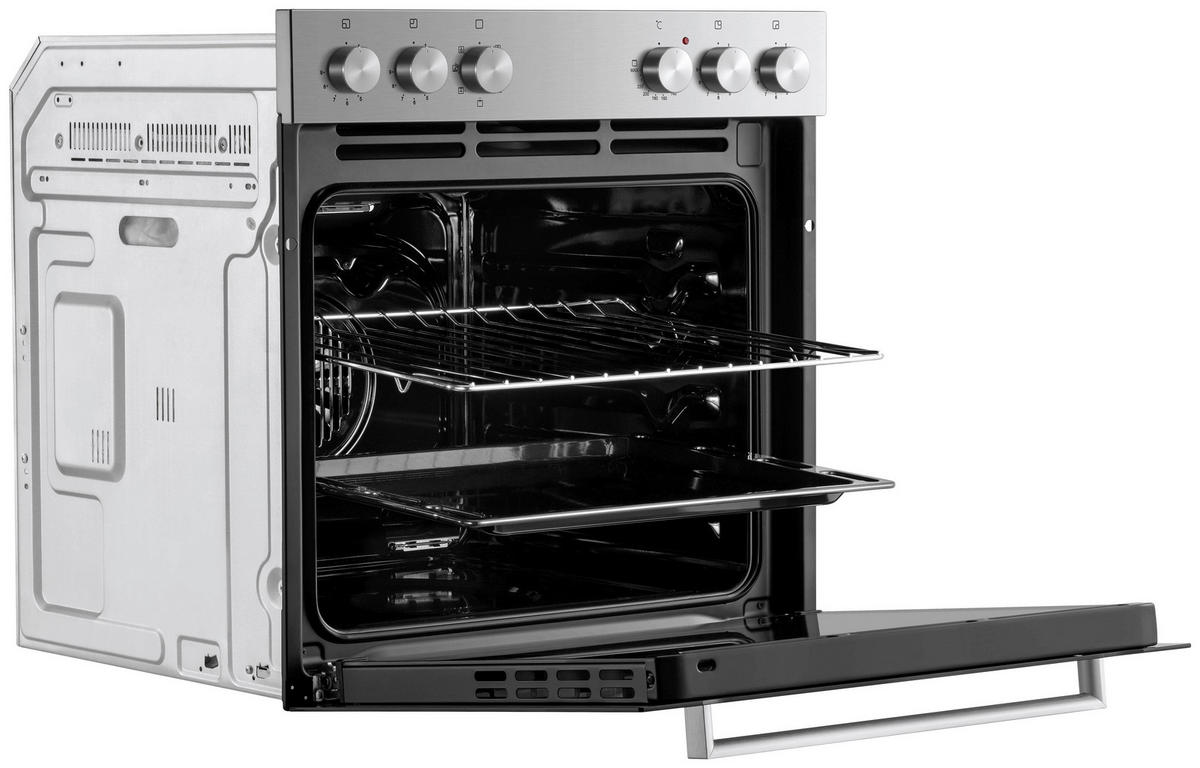 HERDSET HS2001-26  - Edelstahlfarben/Schwarz, Trend, Glas/Metall (59,4/59,5/52,1cm) - Respekta