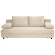 SCHLAFSOFA Taras  mit Stoffauswahl Cord Creme  - Creme/Schwarz, Design, Kunststoff/Textil (197/77/81cm) - Xora