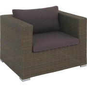LOUNGESESSEL - Edelstahlfarben/Goldfarben, Design, Kunststoff/Textil (94/70/84cm) - Ambia Garden