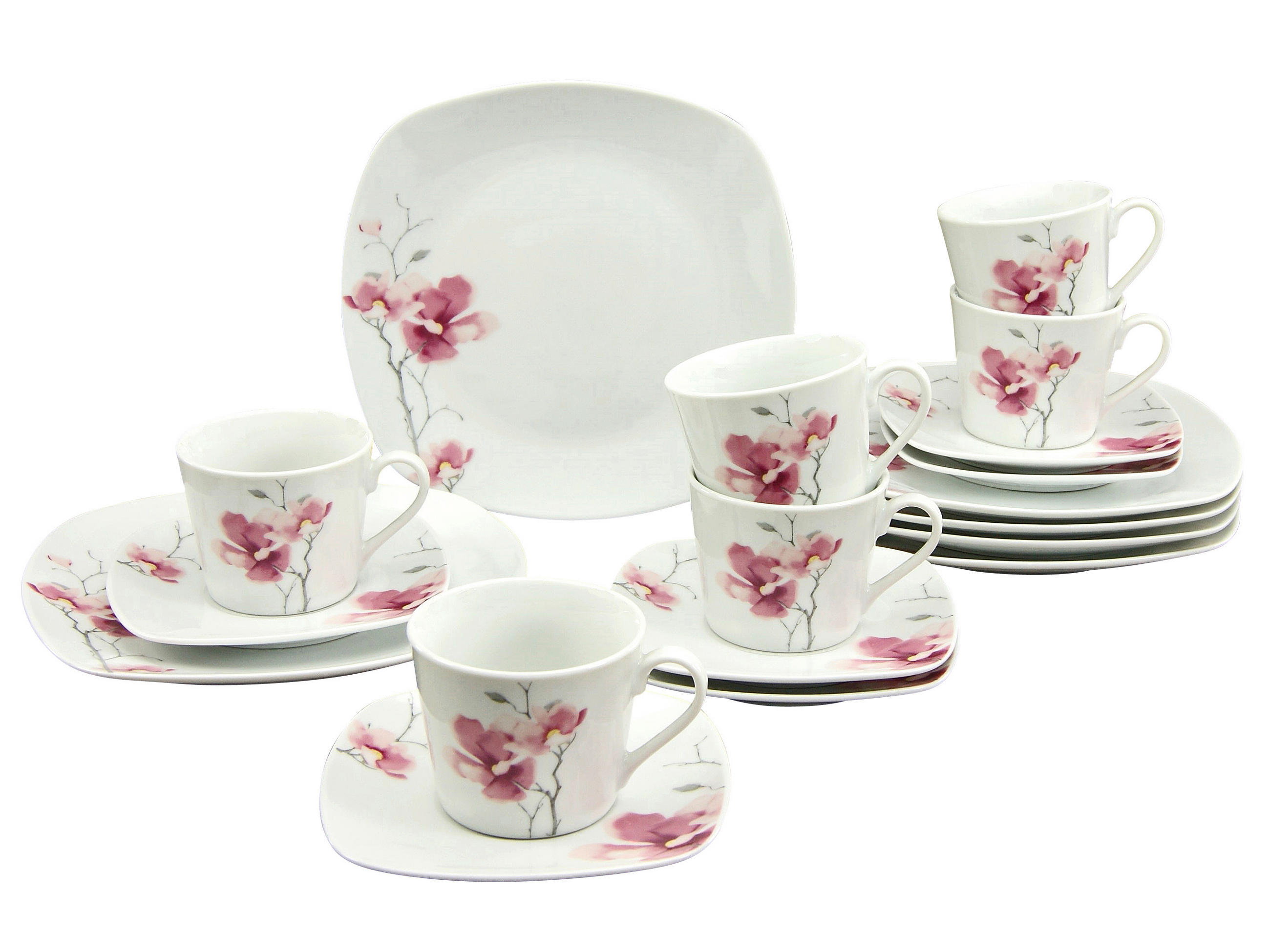 KÁVOVÝ SERVIS, porcelán - biela, Trend, keramika - Creatable