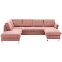 SOFFA i flatväv röd  - röd/kromfärg, Klassisk, metall/textil (200/305/168cm) - Beldomo System