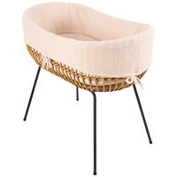 STUBENKORB  Schwarz, Beige, Ecru  - Ecru/Beige, Trend, Kunststoff/Textil (90/50/80cm) - Jimmylee