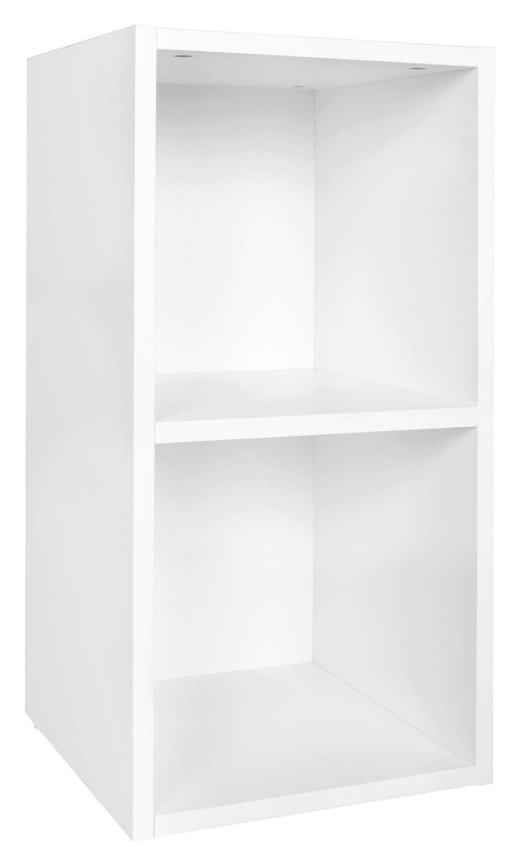 Regal Mit 2 Fächern B: 30 cm Weiß