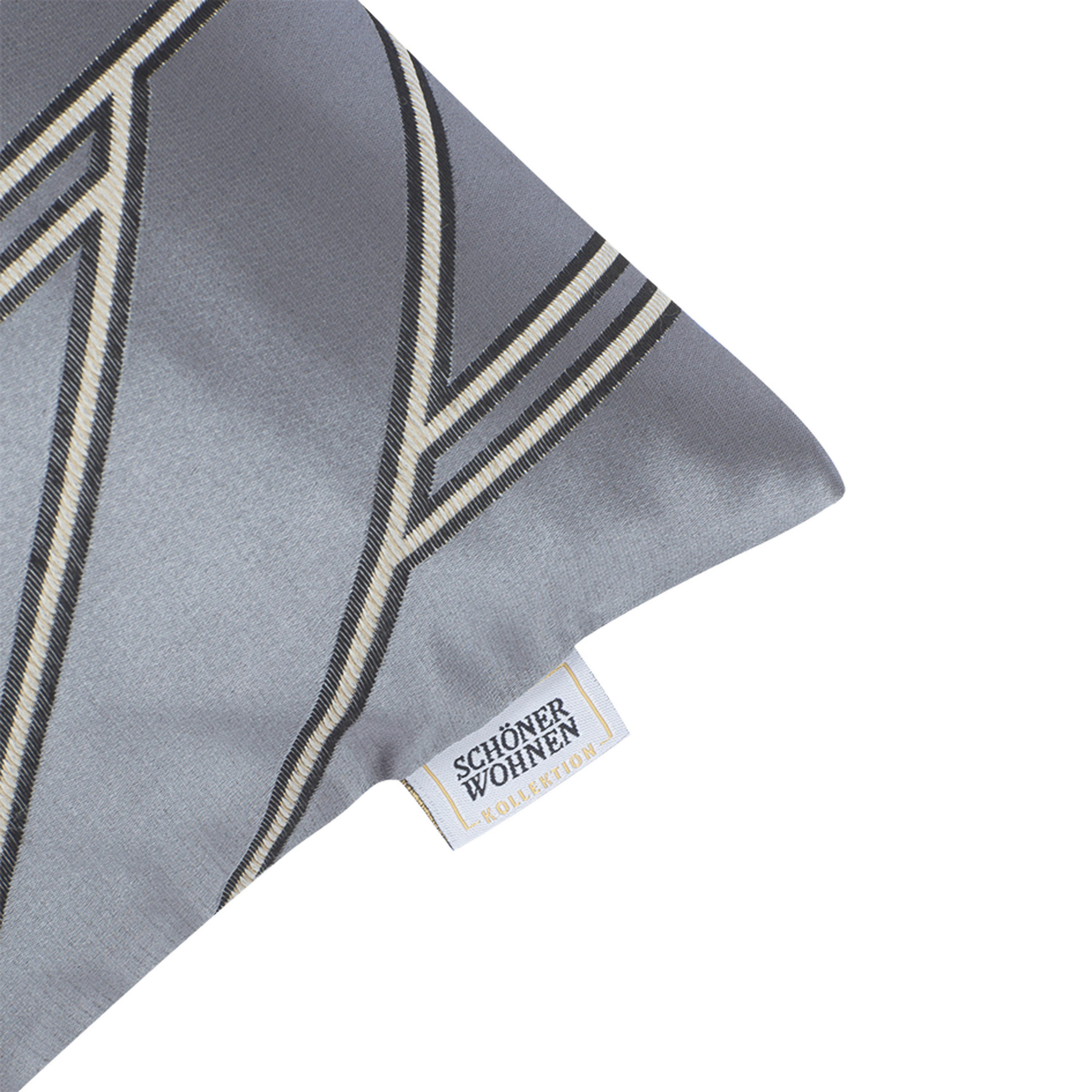 KISSENHÜLLE Elian 38/58 cm  - Anthrazit/Creme, KONVENTIONELL, Textil (38/58cm) - Schöner Wohnen