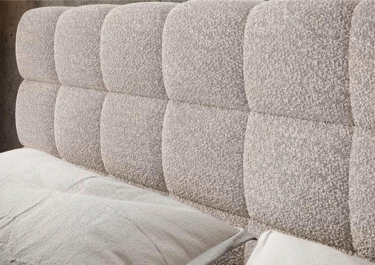 POLSTERBETT Lattenrost, Bettkasten Beige 180/200 cm  - Schwarzbraun/Beige, MODERN, Holz/Metall (180/200cm) - MID.YOU