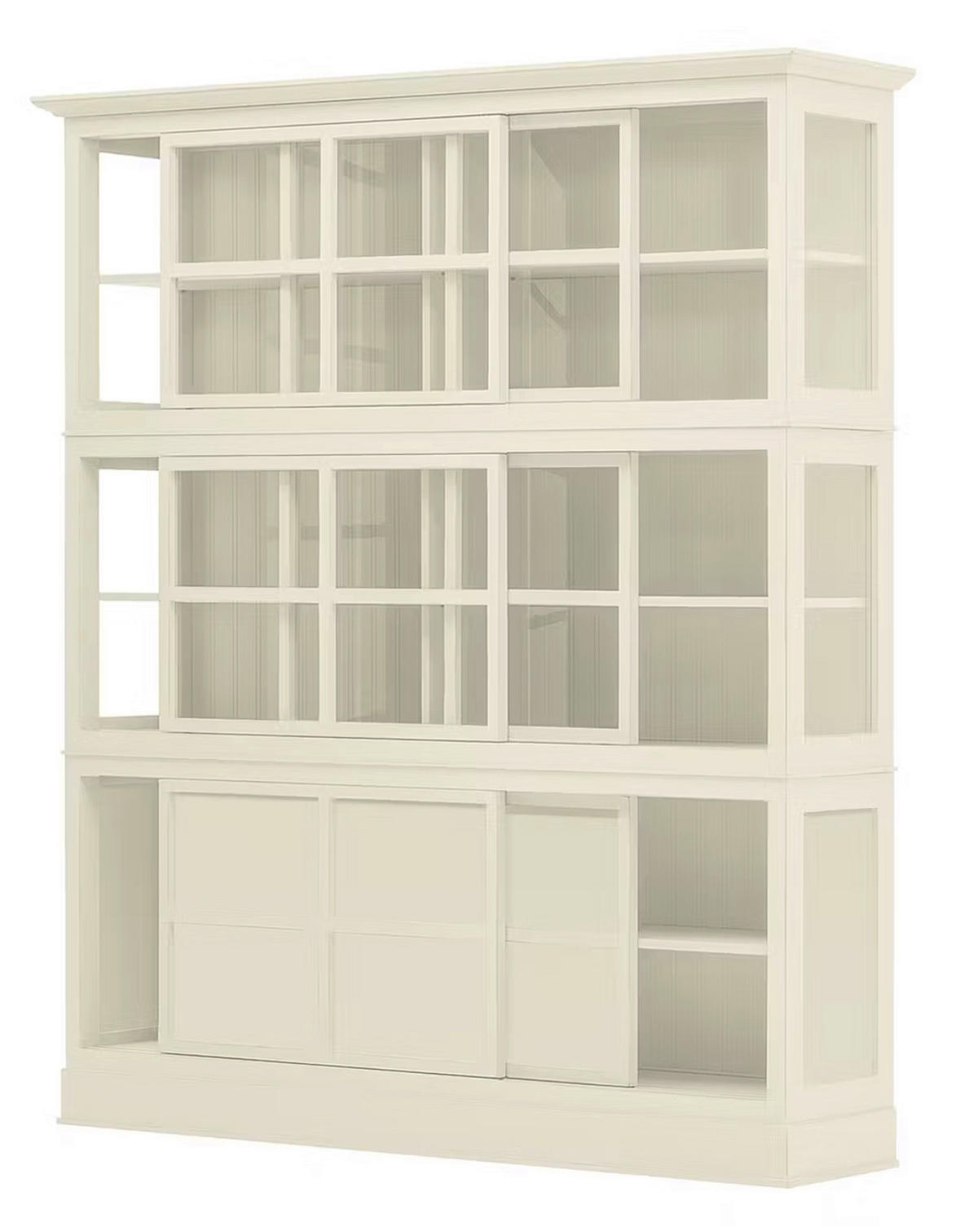 HIGHBOARD UrbanClass  in 190,5/219,5/49 cm  - Weiß, LIFESTYLE, Glas/Holz (190,5/219,5/49cm) - Livetastic