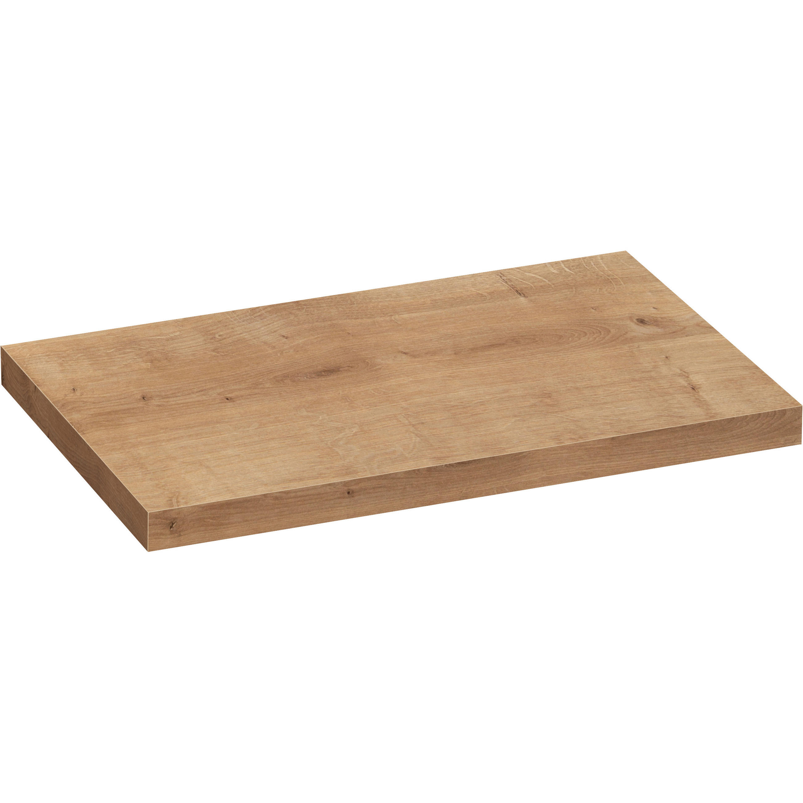 WASCHTISCH-ABDECKPLATTE 50,5/3,8/80,4 cm  - Eichefarben, Trend, Holzwerkstoff (50,5/3,8/80,4cm) - Voleo