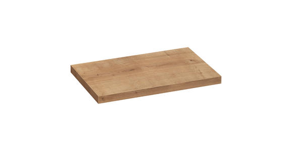 WASCHTISCH-ABDECKPLATTE  - Eichefarben, Trend, Holzwerkstoff (80,4/50,5/3,8cm) - Voleo