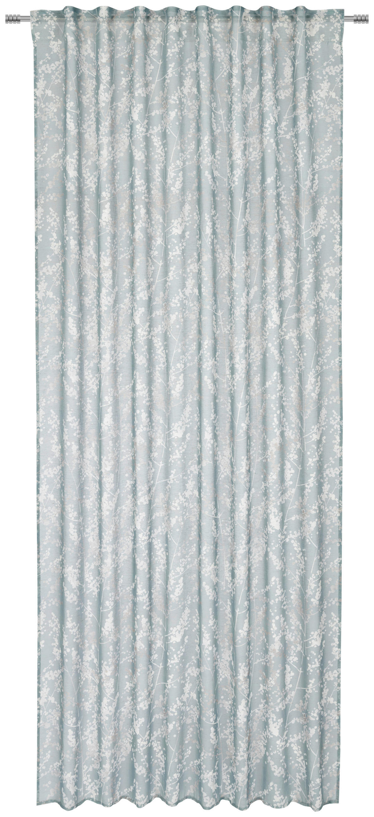 FERTIGVORHANG halbtransparent  - Jadegrün, KONVENTIONELL, Textil (140/245cm) - Esposa