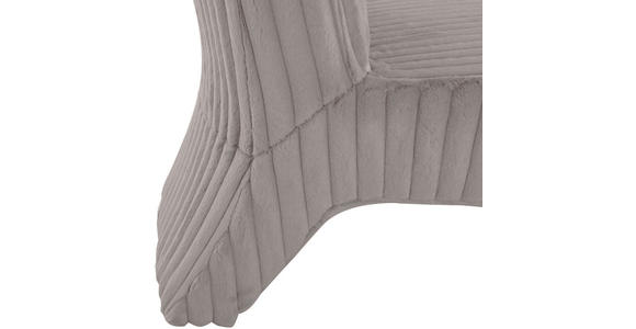 SESSEL in Cord Grau - Schwarz/Grau, KONVENTIONELL, Kunststoff/Textil (68/72/89cm) - Carryhome