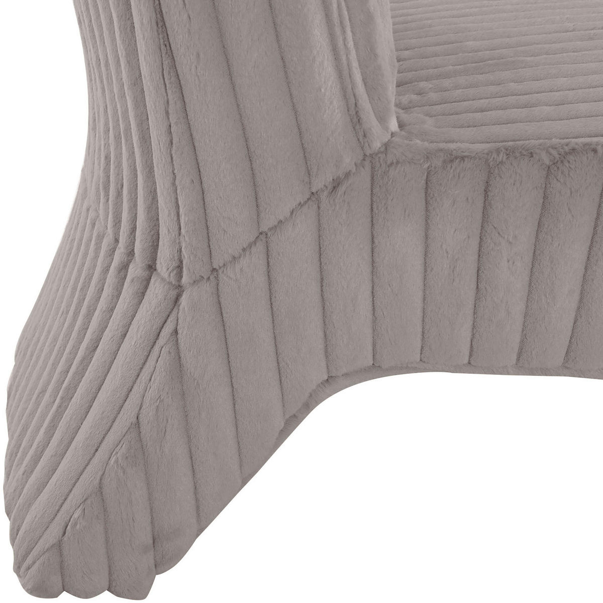 SESSEL in Cord Grau  - Schwarz/Grau, Konventionell, Kunststoff/Textil (68/72/89cm) - MID.YOU