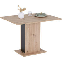 ESSTISCH rechteckig Eiche Artisan  - Schwarz/Eiche Artisan, KONVENTIONELL, Holzwerkstoff (100/75/72,5cm) - home24