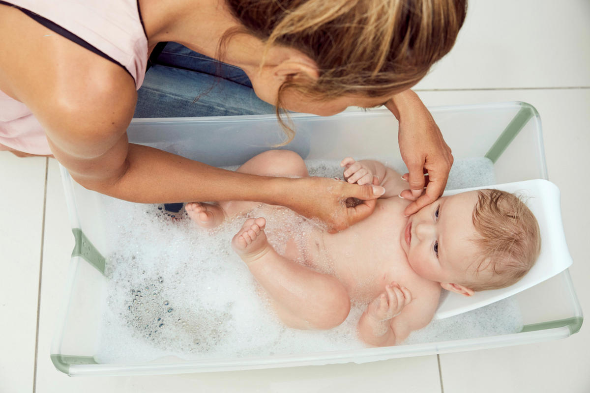 KADICA ZA BEBE  FLEXI BATH  - plava, Basics, plastika (24/34/64cm) - Stokke