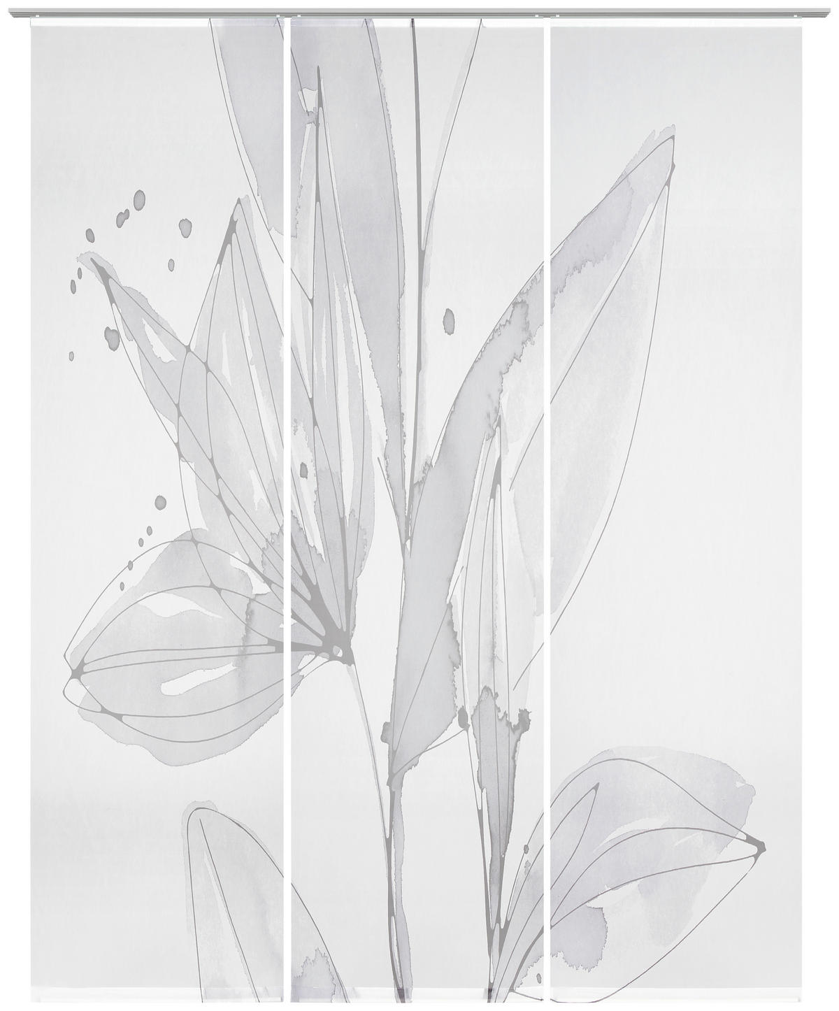 PANELOVÝ ZÁVES, 60/245 cm - antracitová, Design, textil (60/245cm) - Novel