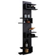 BADEZIMMERREGAL 60/160/15 cm  - Anthrazit, Design, Holzwerkstoff (60/160/15cm) - Novel