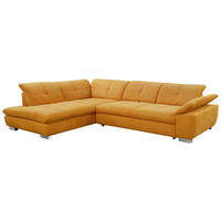 SEDEŽNA GARNITURA, šenilja oranžna  - barve kroma/oranžna, Design, tekstil (313/242cm) - Xora