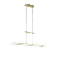 LED-HÄNGELEUCHTE 115,00/14,50/93-151 cm  - Messingfarben, Design, Metall (115,00/14,50/93-151cm)