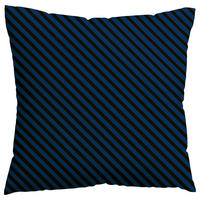 KISSENHÜLLE Woven Satin Fade 40/40 cm  - Schwarz/Dunkelblau, Basics, Textil (40/40cm) - Schlafgut