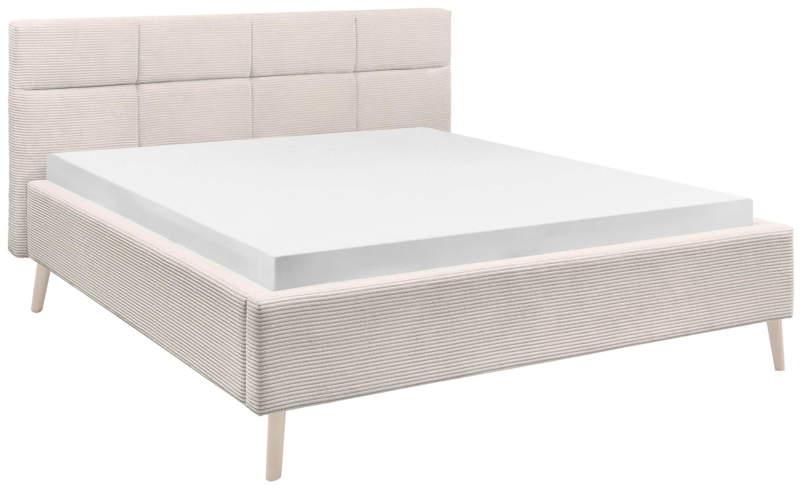 POLSTERBETT 180/200 cm,  in Beige,  - Sandfarben/Beige, KONVENTIONELL, Holz/Textil (180/200cm) - SetOne by Musterring