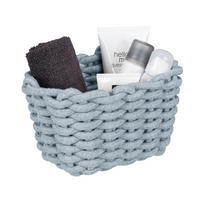 AUFBEWAHRUNGSKÖRBCHEN     - Hellgrau, Basics, Naturmaterialien/Textil (20/13/15cm) - Wenko