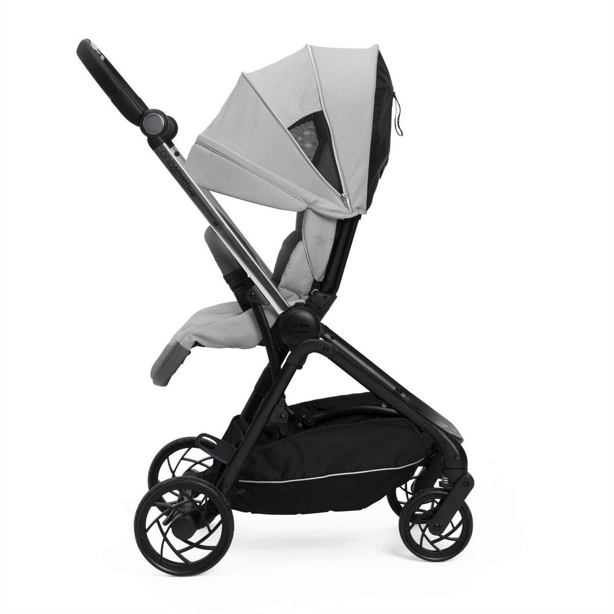 BUGGY One4ever Lounge  - Grau, Basics, Textil/Metall (51/99-109/78cm) - Chicco