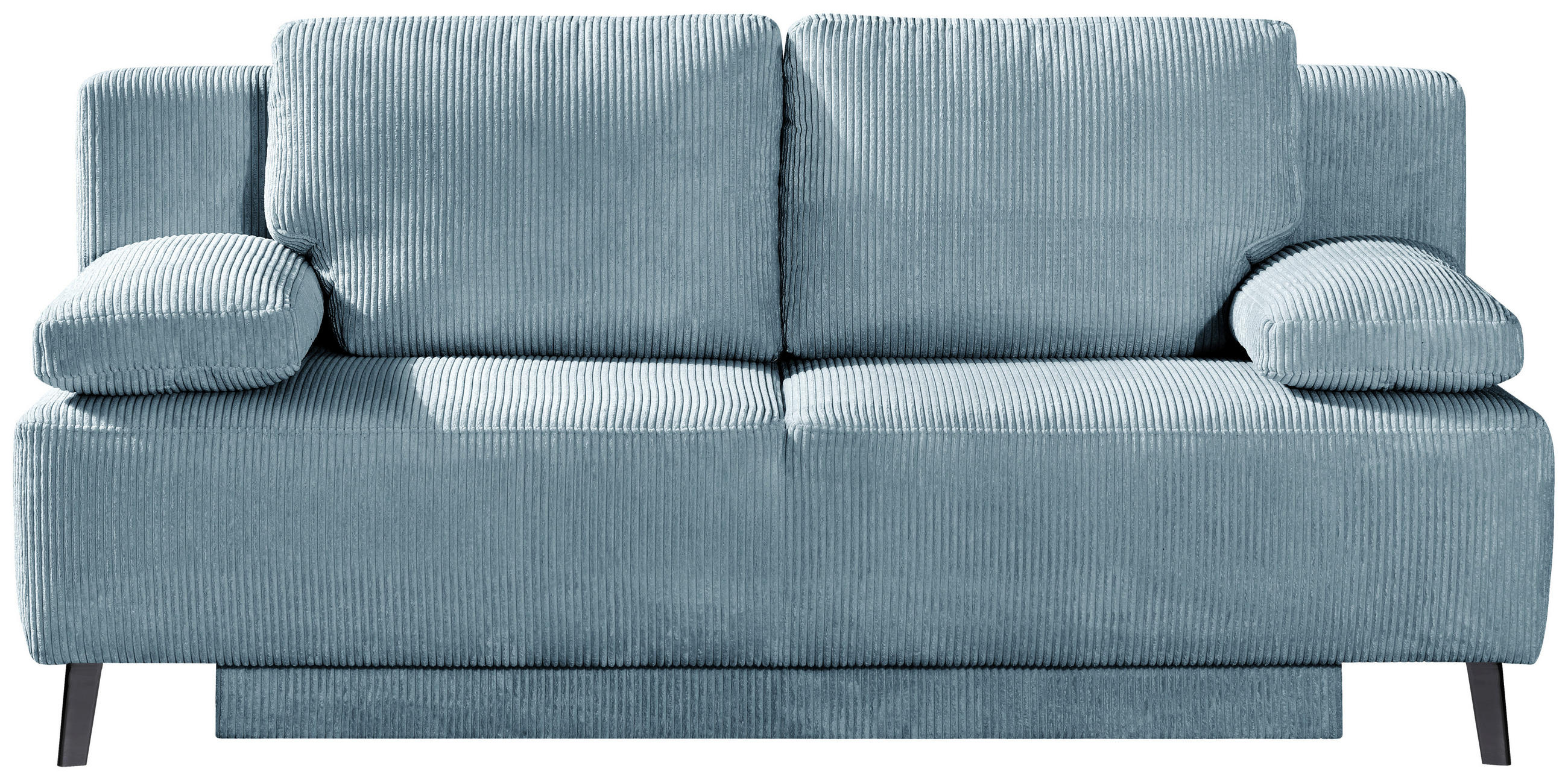 SCHLAFSOFA in Cord Türkis  - Türkis/Schwarz, MODERN, Textil/Metall (197/92/88cm) - Novel