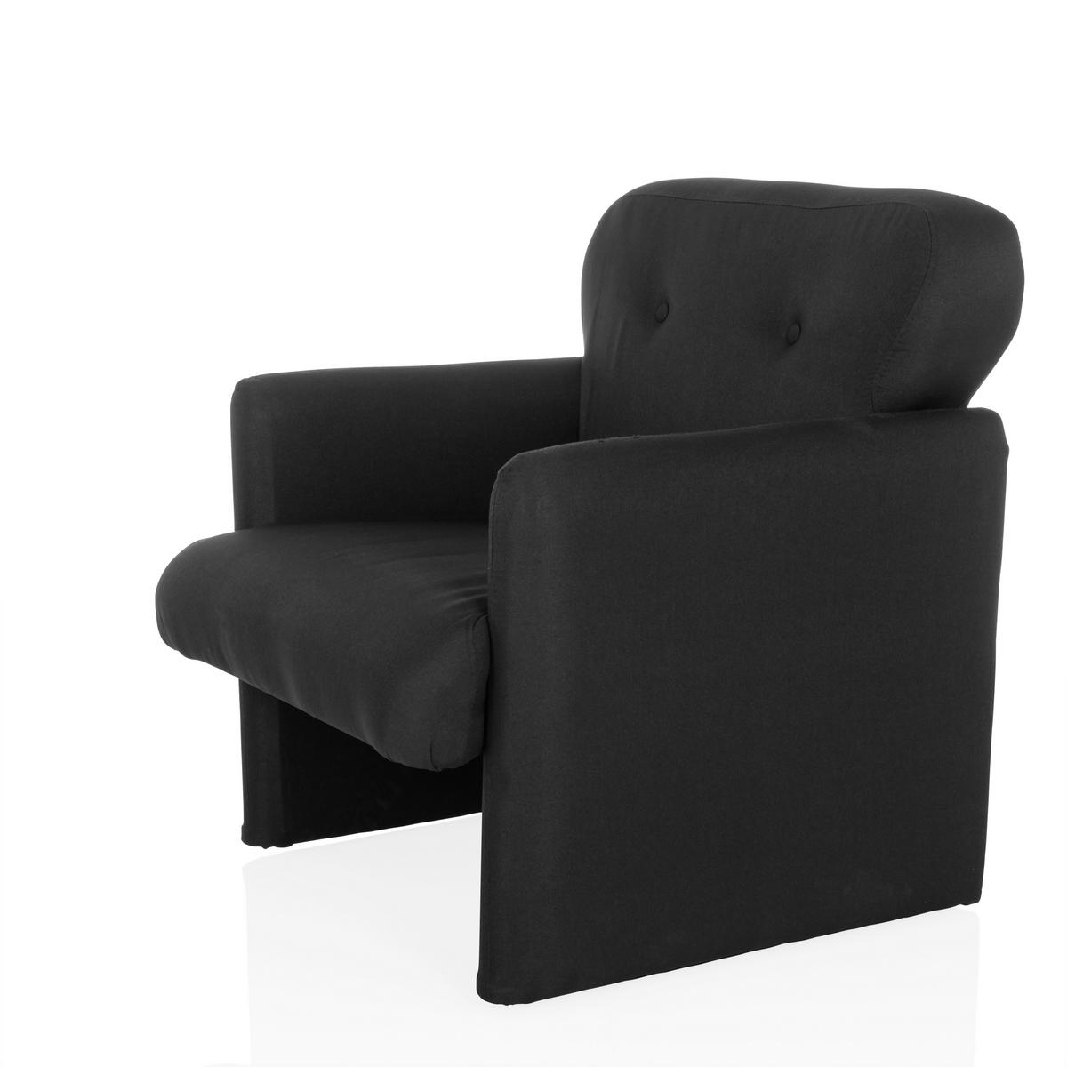 LOUNGEFÅTÖLJ  - svart, Modern, textil (66/77/74cm) - MID.YOU