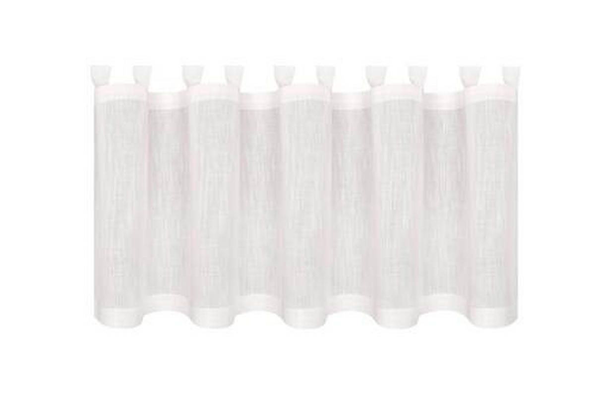 KURZGARDINE   150/50 cm   - Weiß, Basics, Textil (150/50cm)