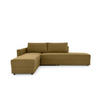 ECKSOFA LOOKS III Messingfarben Webstoff  - Messingfarben/Schwarz, Design, Kunststoff/Textil (287/229cm) - LOOKS by W.Joop