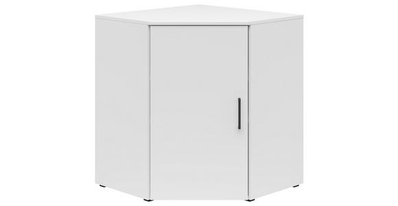 ECKKOMMODE 71,5/83/71,5 cm in Weiß - Anthrazit/Schwarz, MODERN, Holzwerkstoff/Kunststoff (71,5/83/71,5cm) - Carryhome