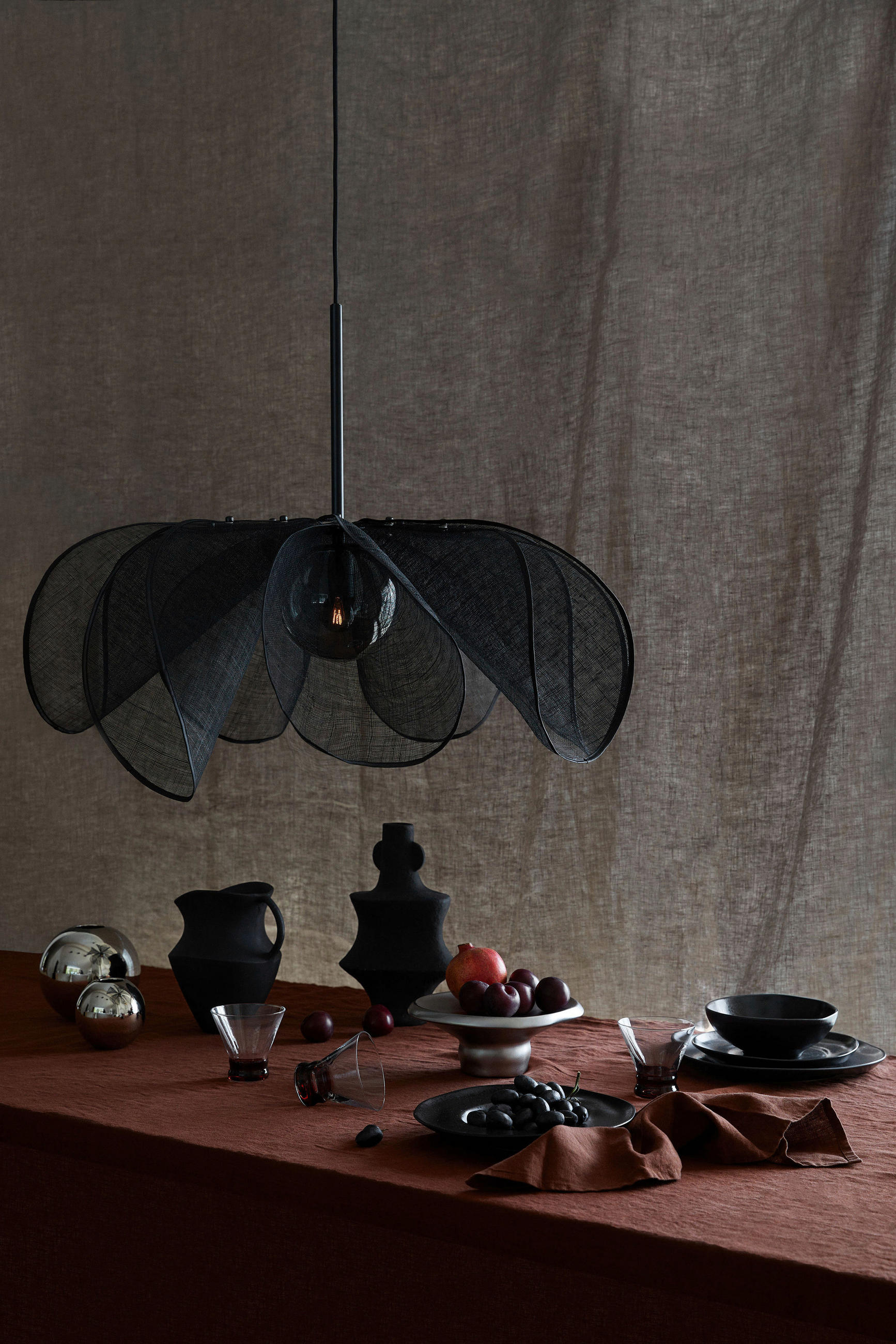 PENDELLEUCHTE STYRKA 75/60/75 cm   - Schwarz/Grau, Basics (75/60/75cm) - Markslöjd