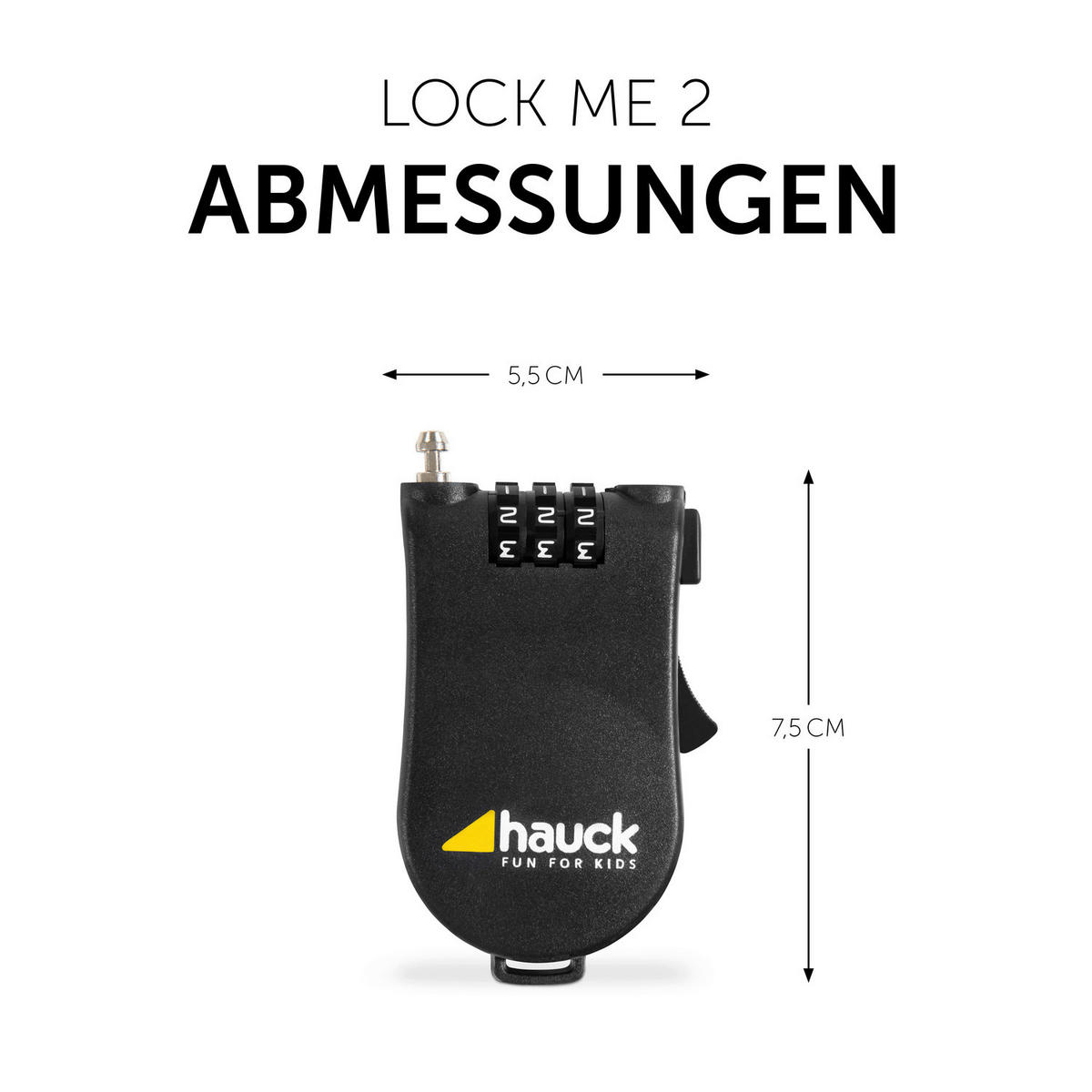 KINDERWAGENAUSSTATTUNG - Schwarz, Basics, Kunststoff/Metall (7,5/5,5/2,0cm) - Hauck