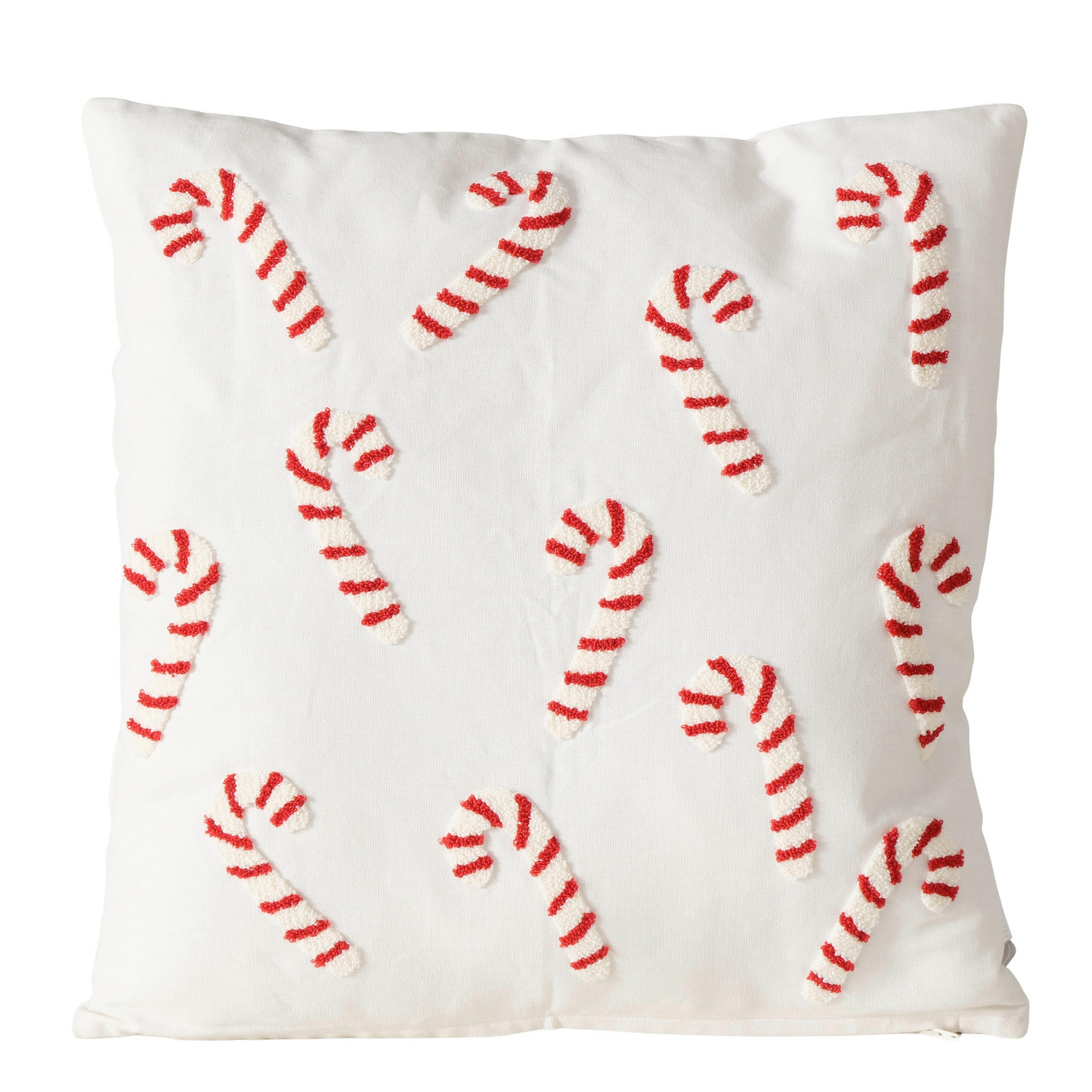 ZIERKISSEN  - Rot/Creme, Basics, Textil (45/45/8cm) - Boltze Home