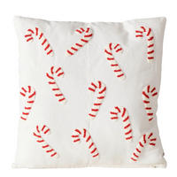 ZIERKISSEN  - Rot/Creme, Basics, Textil (45/45/8cm) - Boltze Home