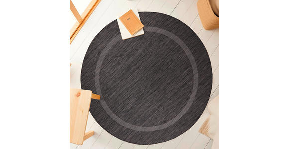 FLACHWEBETEPPICH 160 cm Relax Schwarz  - Schwarz, Basics, Textil (160cm) - Novel