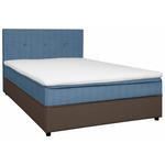 BOXBETT 120/200 cm  in Grau, Hellblau  - Schwarz/Grau, KONVENTIONELL, Holz/Textil (120/200cm) - Carryhome