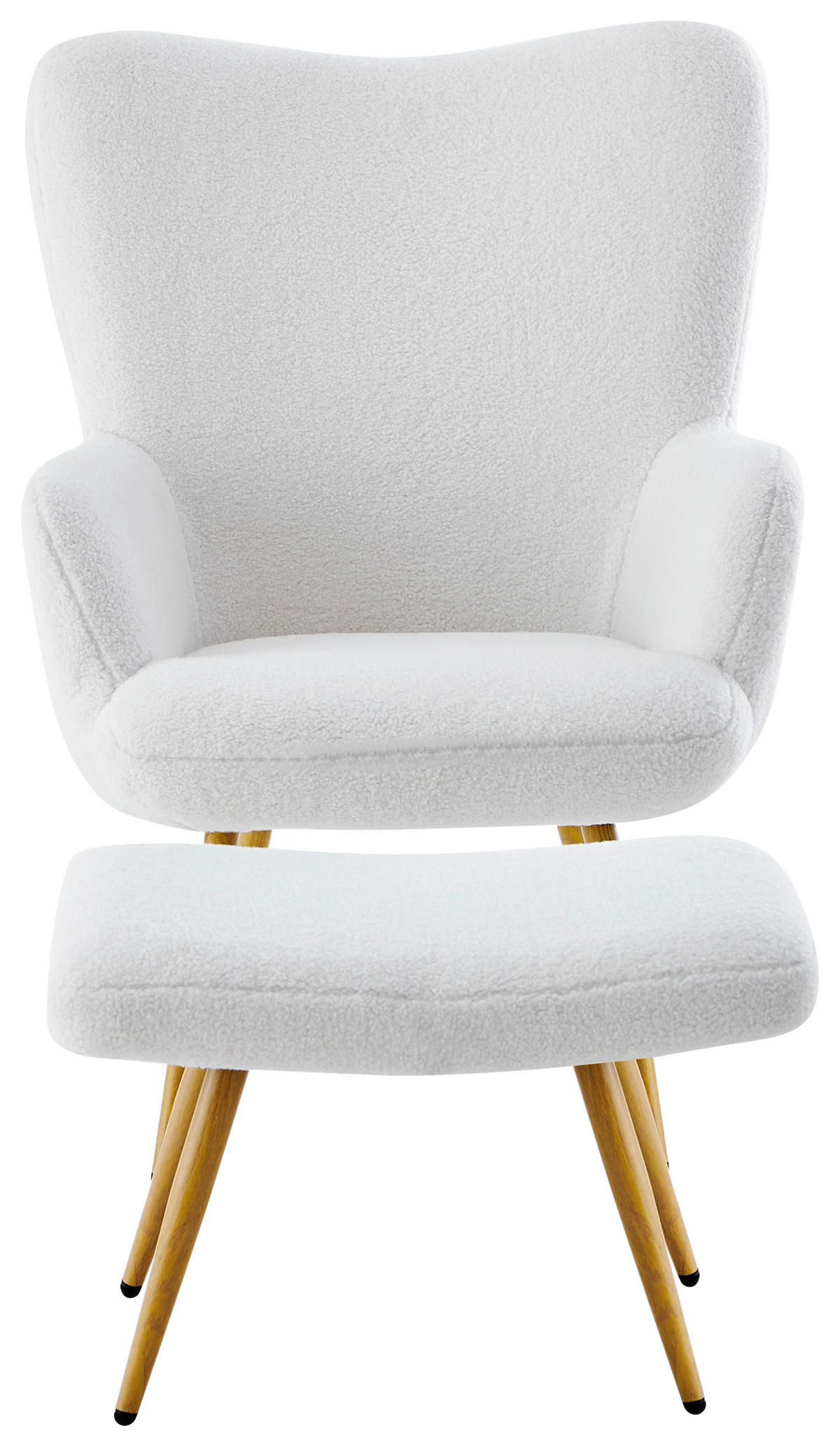 RELAX FOTEL SZETT - Sonoma tölgy/fehér, Design, textil/fém (68/100/78cm) - Ti'me