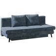 SCHLAFSOFA in Grau  - Schwarz/Grau, Design, Textil/Metall (200/85/90cm) - Novel