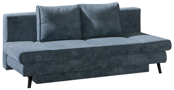 SCHLAFSOFA in Grau  - Schwarz/Grau, Design, Textil/Metall (200/85/90cm) - Novel
