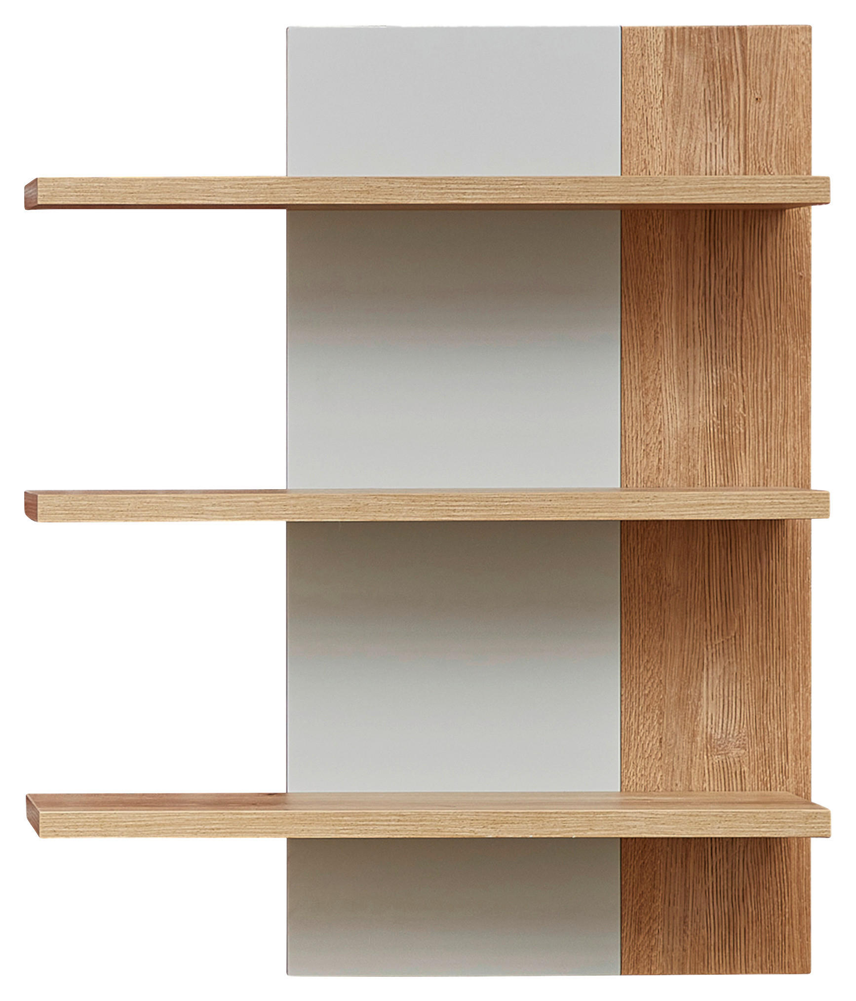 WANDPANEEL Grau, Eiche Artisan, Wildeiche  85/100/26 cm  - Wildeiche/Eiche Artisan, Design, Holzwerkstoff (85/100/26cm) - Novel