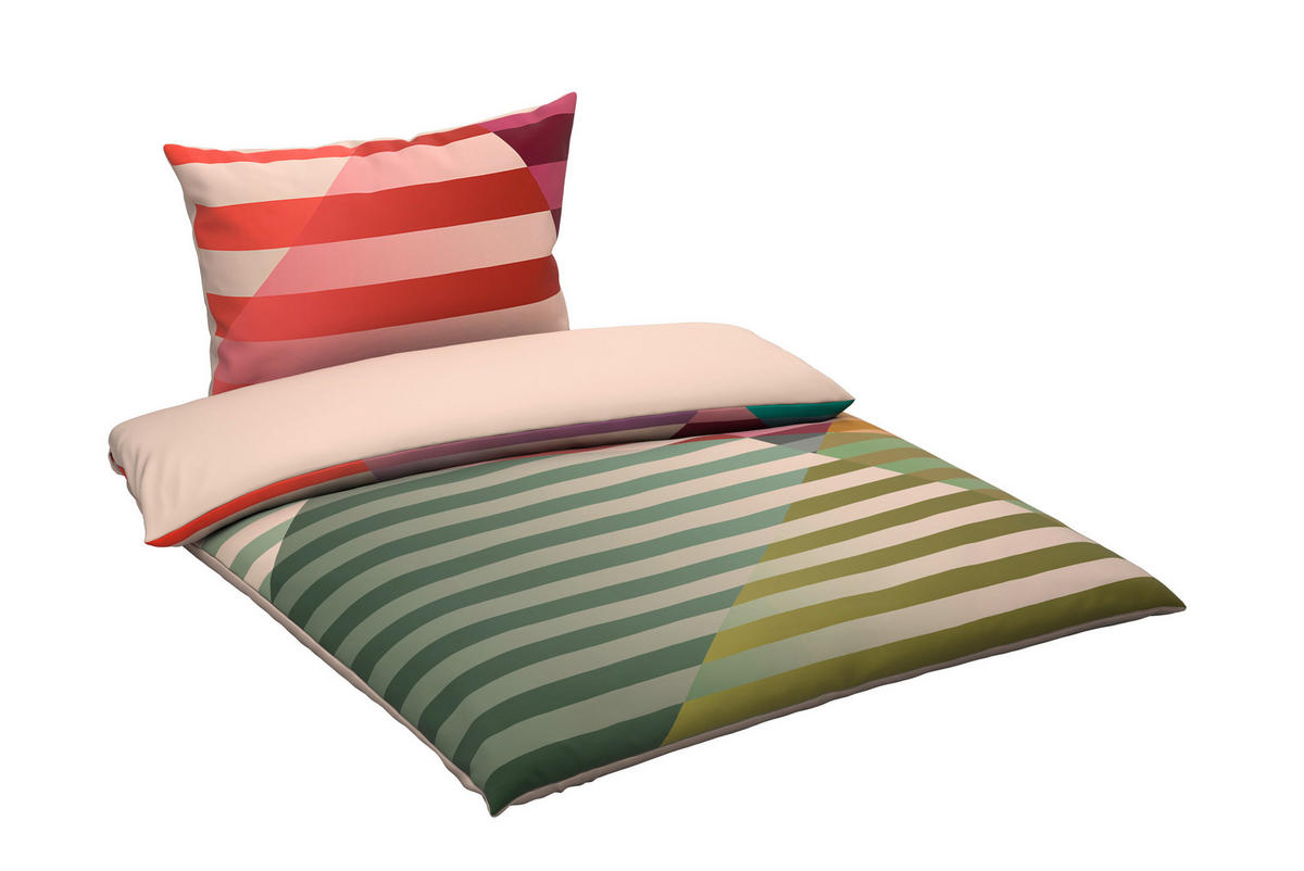 WENDEBETTWÄSCHE Bop Satin 140/200 cm  - Multicolor, Basics, Textil (140/200cm) - Novel