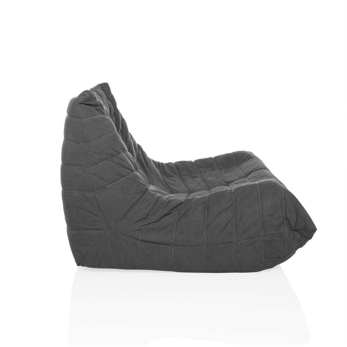 LOUNGESESSEL Cord Grau    - Grau, MODERN, Textil (90/72/100cm) - MID.YOU